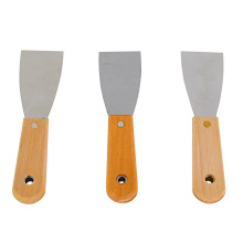 Wooden Plastic Handle Stainless Steel Factory OEM Wall Paint Scraper Putty Knife Hand Tools For Removing Oil